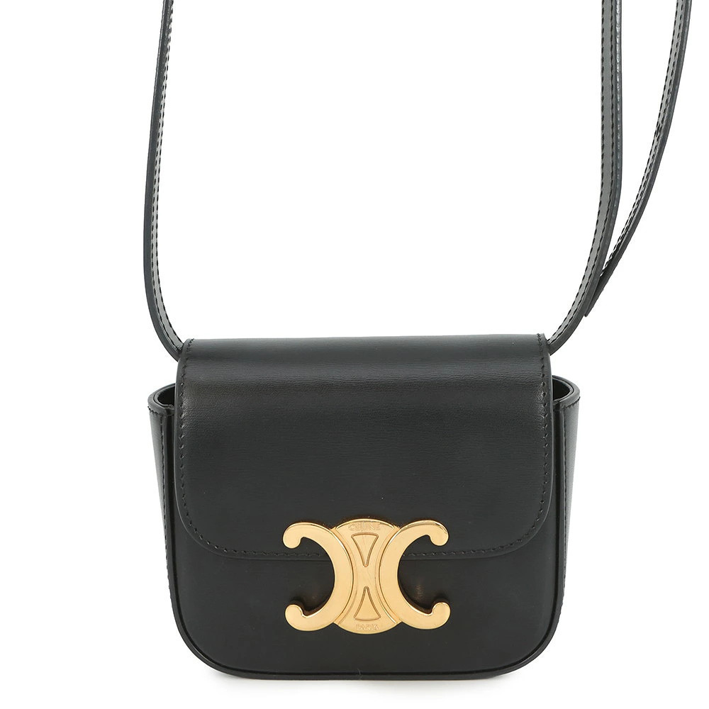 Celine Shoulder Bag Claude Triomphe Black